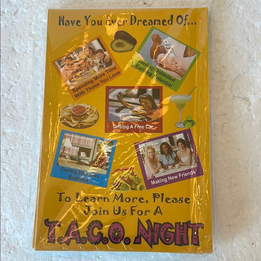 Taco Night spa Party postcard Invitations beauty consultant